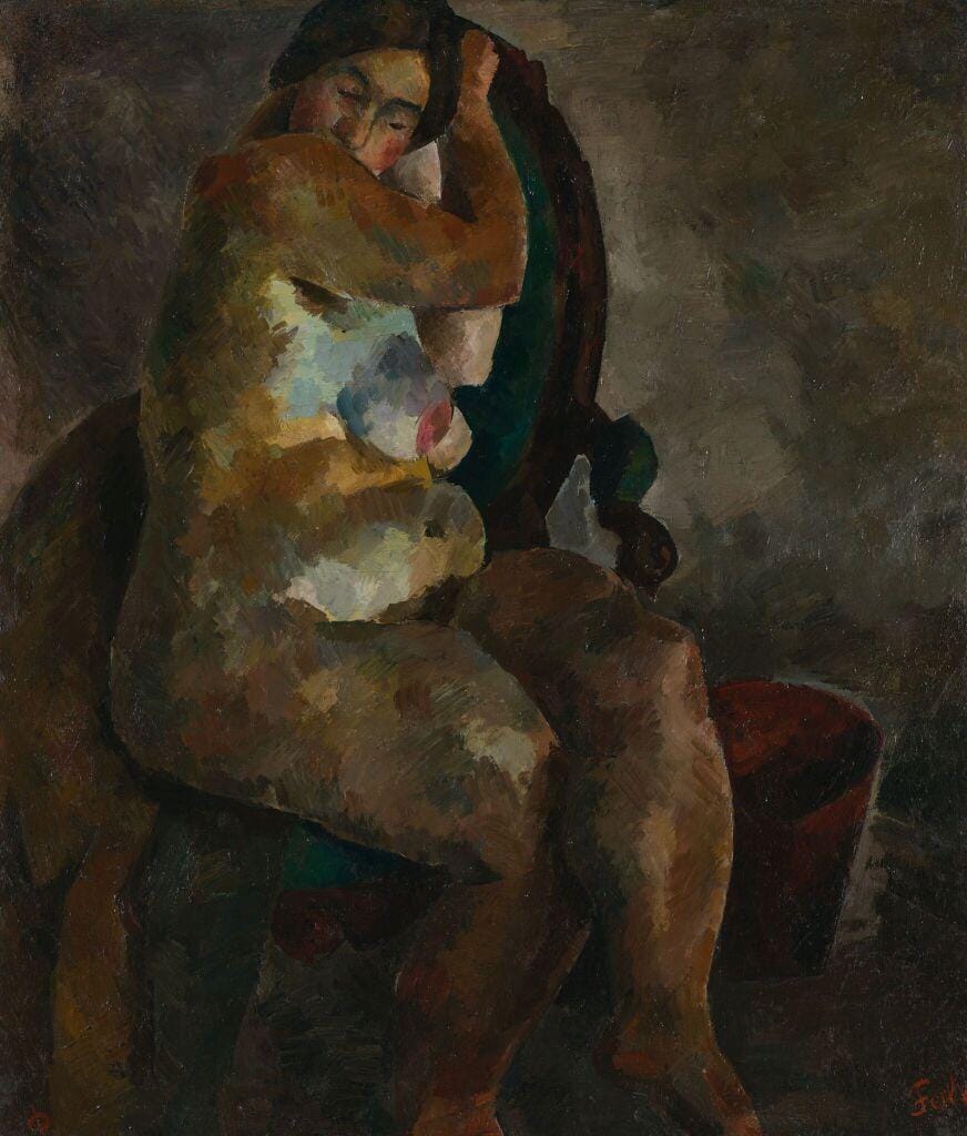 Роберт Фальк. «Обнажённая в кресле», 1922–1923